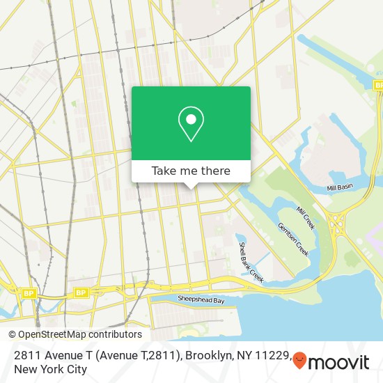 2811 Avenue T (Avenue T,2811), Brooklyn, NY 11229 map