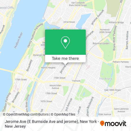 Jerome Ave (E Burnside Ave and jerome) map