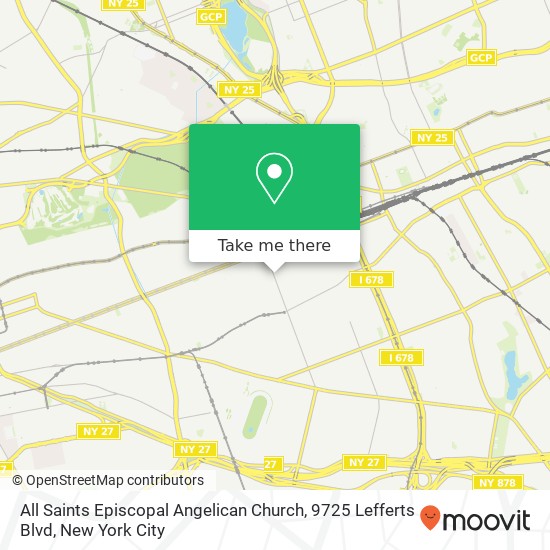 All Saints Episcopal Angelican Church, 9725 Lefferts Blvd map