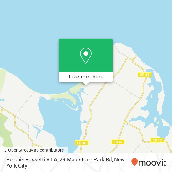 Perchik Rossetti A I A, 29 Maidstone Park Rd map
