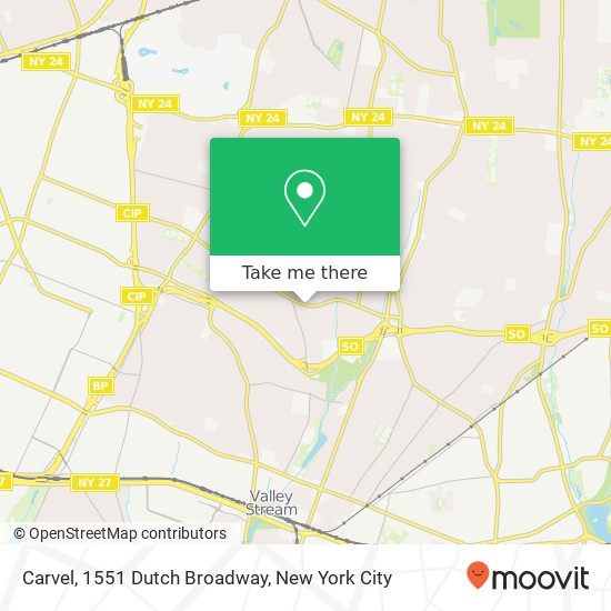 Mapa de Carvel, 1551 Dutch Broadway