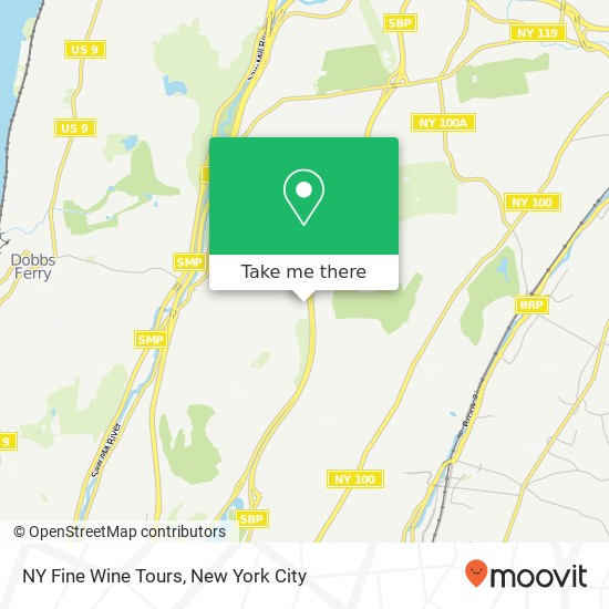 NY Fine Wine Tours map