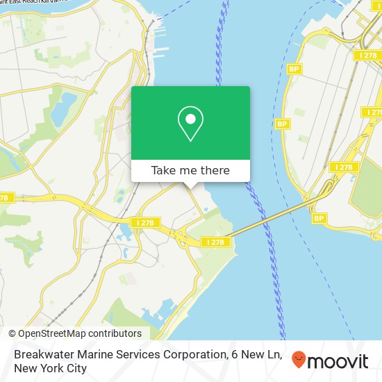 Breakwater Marine Services Corporation, 6 New Ln map