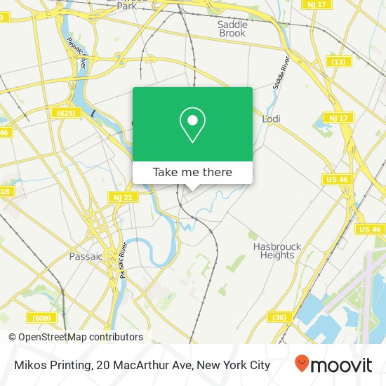 Mikos Printing, 20 MacArthur Ave map