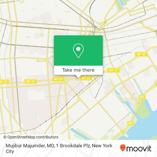 Mapa de Mujibur Majumder, MD, 1 Brookdale Plz