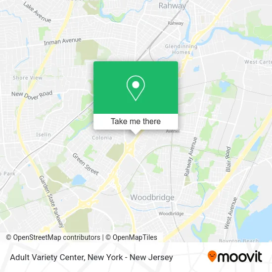 Adult Variety Center map