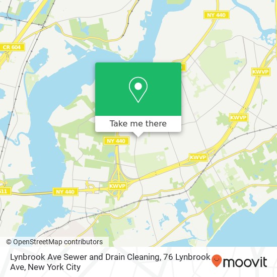 Lynbrook Ave Sewer and Drain Cleaning, 76 Lynbrook Ave map