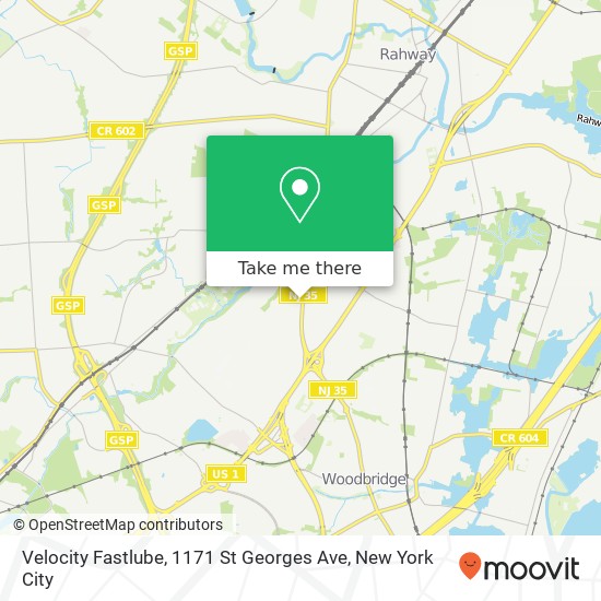 Mapa de Velocity Fastlube, 1171 St Georges Ave