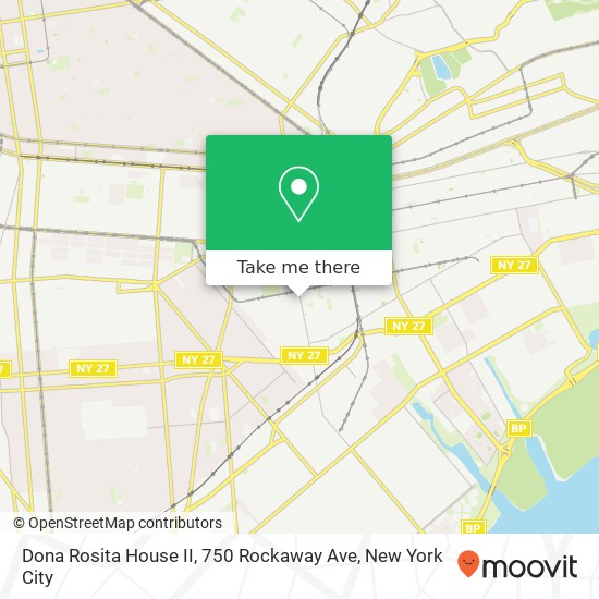 Mapa de Dona Rosita House II, 750 Rockaway Ave