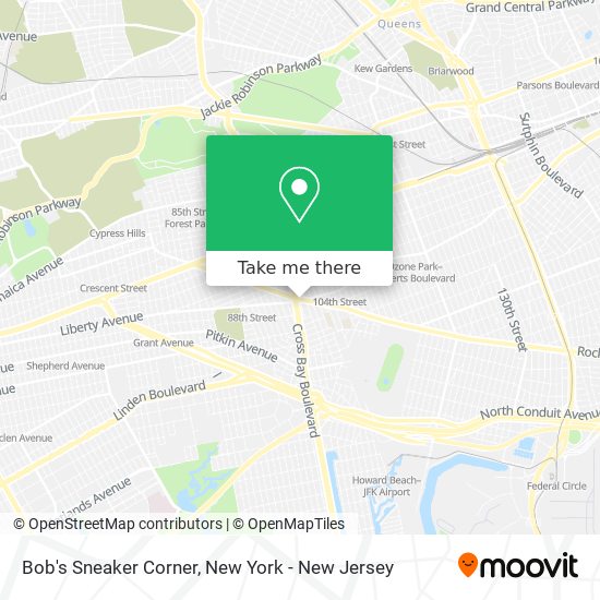 Mapa de Bob's Sneaker Corner
