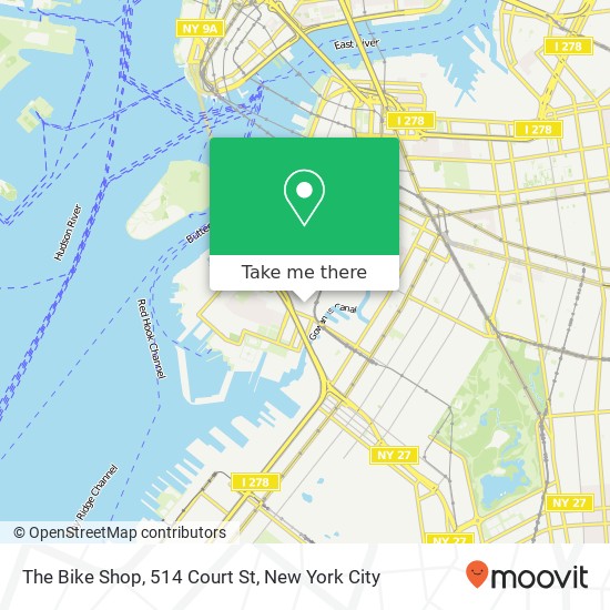 Mapa de The Bike Shop, 514 Court St