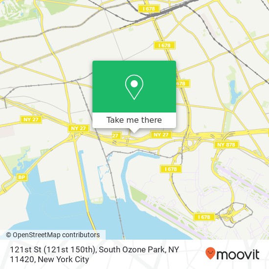 Mapa de 121st St (121st 150th), South Ozone Park, NY 11420