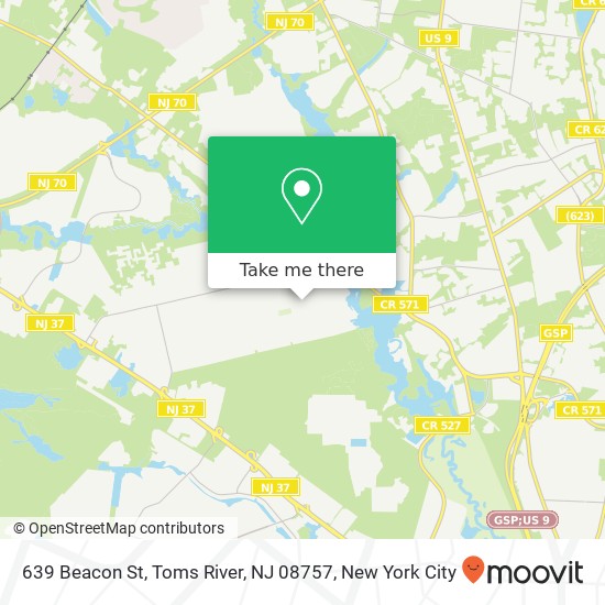 639 Beacon St, Toms River, NJ 08757 map