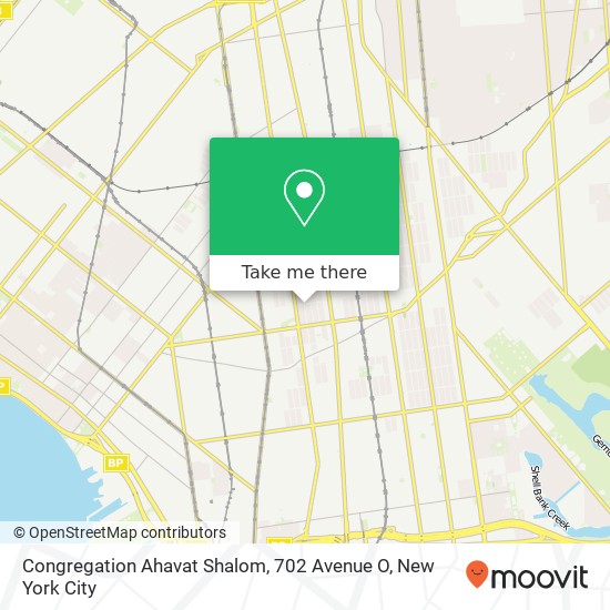 Congregation Ahavat Shalom, 702 Avenue O map