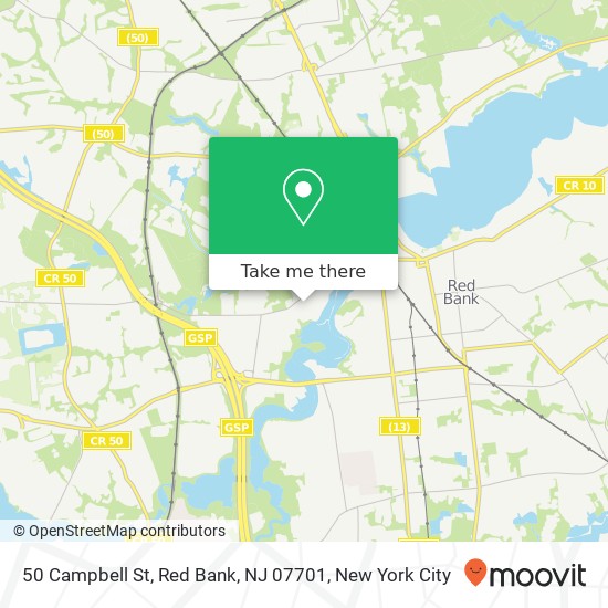 50 Campbell St, Red Bank, NJ 07701 map
