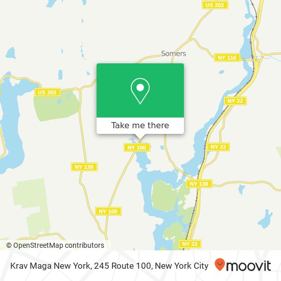 Mapa de Krav Maga New York, 245 Route 100