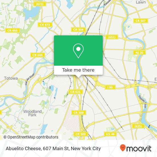 Mapa de Abuelito Cheese, 607 Main St