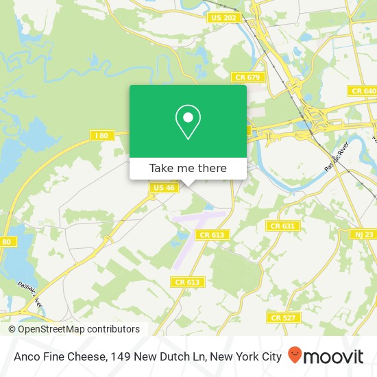 Mapa de Anco Fine Cheese, 149 New Dutch Ln