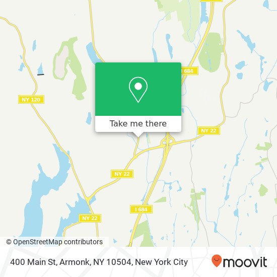 Mapa de 400 Main St, Armonk, NY 10504