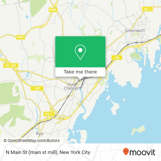Mapa de N Main St (main st mill), Port Chester, NY 10573