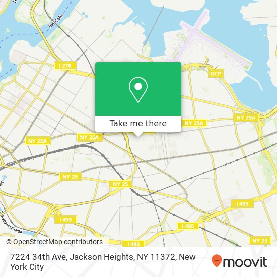 7224 34th Ave, Jackson Heights, NY 11372 map