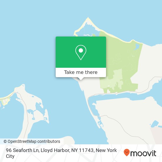Mapa de 96 Seaforth Ln, Lloyd Harbor, NY 11743