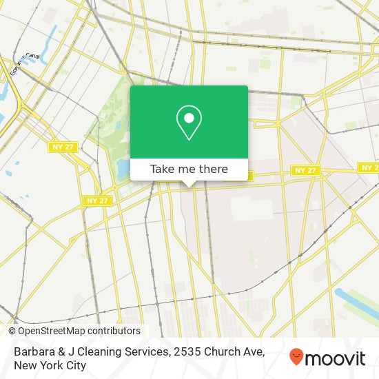 Barbara & J Cleaning Services, 2535 Church Ave map