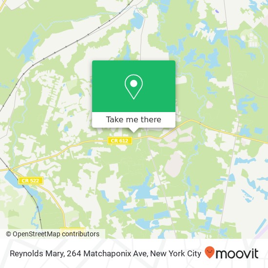 Reynolds Mary, 264 Matchaponix Ave map