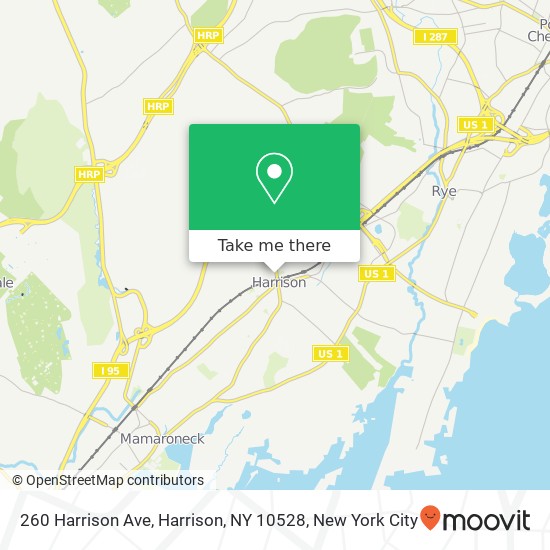 Mapa de 260 Harrison Ave, Harrison, NY 10528