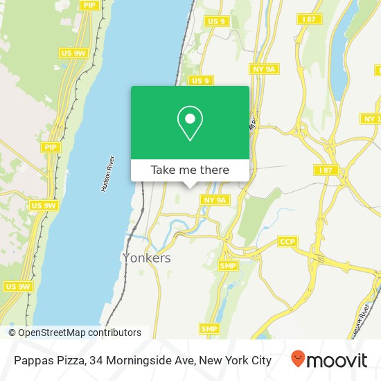Pappas Pizza, 34 Morningside Ave map