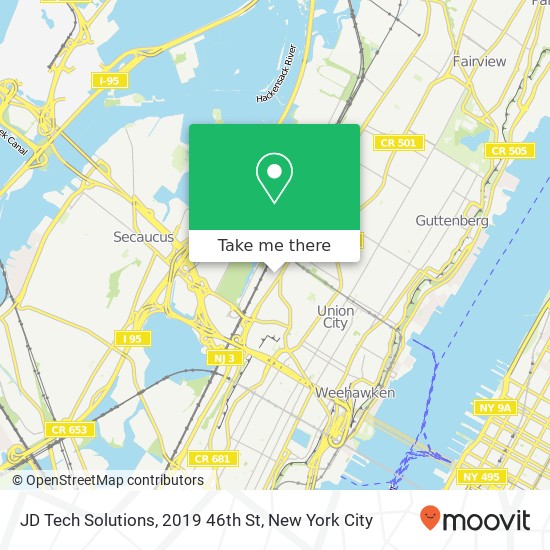 Mapa de JD Tech Solutions, 2019 46th St