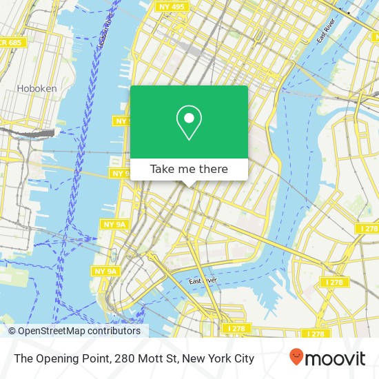 Mapa de The Opening Point, 280 Mott St