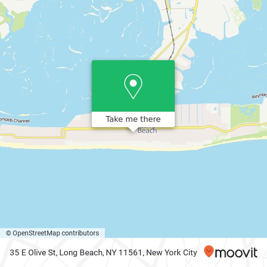 Mapa de 35 E Olive St, Long Beach, NY 11561