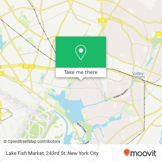 Lake Fish Market, 243rd St map