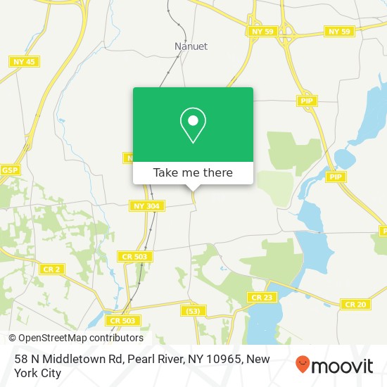 58 N Middletown Rd, Pearl River, NY 10965 map