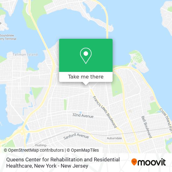 Queens Center for Rehabilitation and Residential Healthcare map