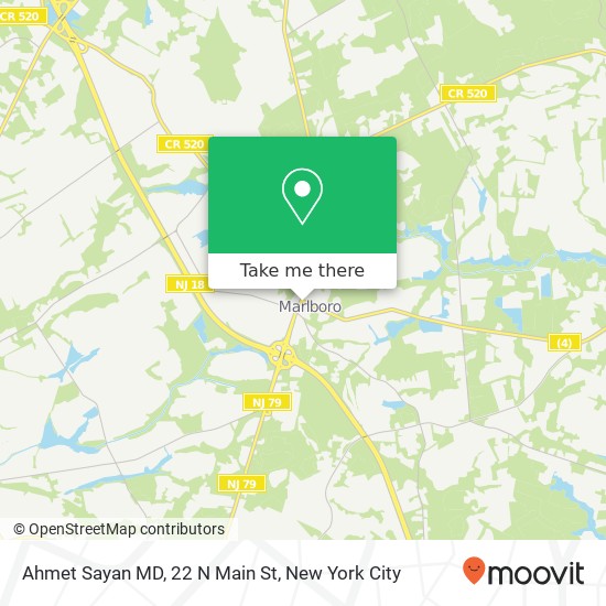 Mapa de Ahmet Sayan MD, 22 N Main St