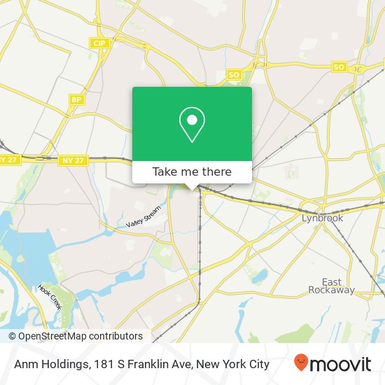 Mapa de Anm Holdings, 181 S Franklin Ave