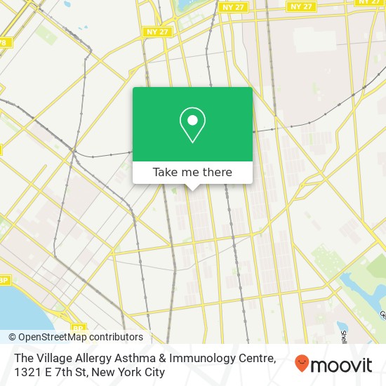 Mapa de The Village Allergy Asthma & Immunology Centre, 1321 E 7th St
