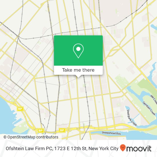 Ofshtein Law Firm PC, 1723 E 12th St map
