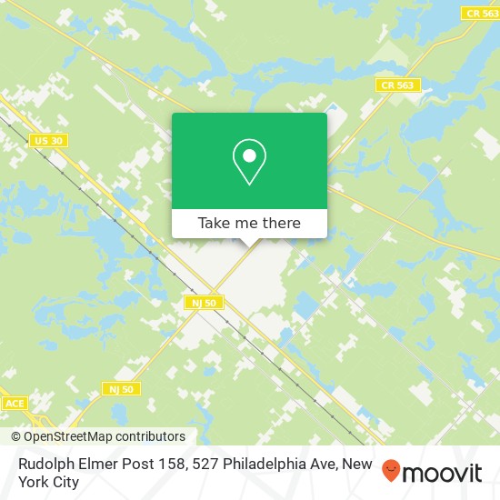 Rudolph Elmer Post 158, 527 Philadelphia Ave map