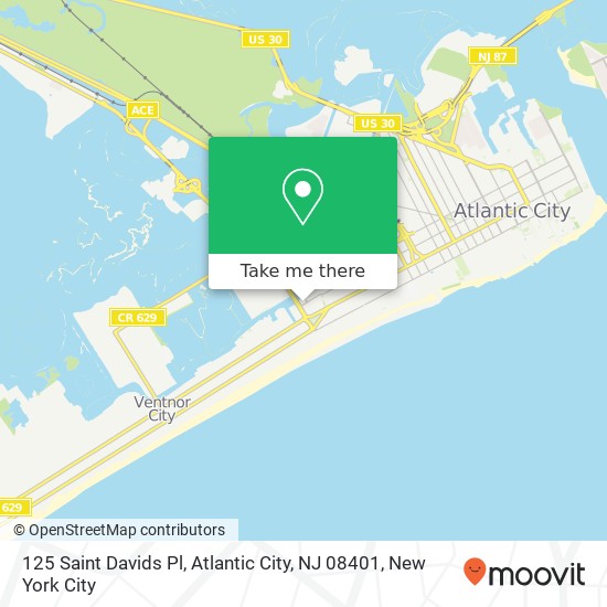 125 Saint Davids Pl, Atlantic City, NJ 08401 map