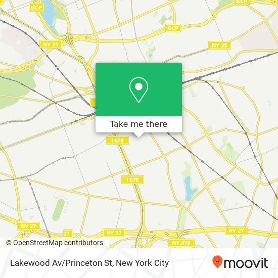 Lakewood Av/Princeton St map