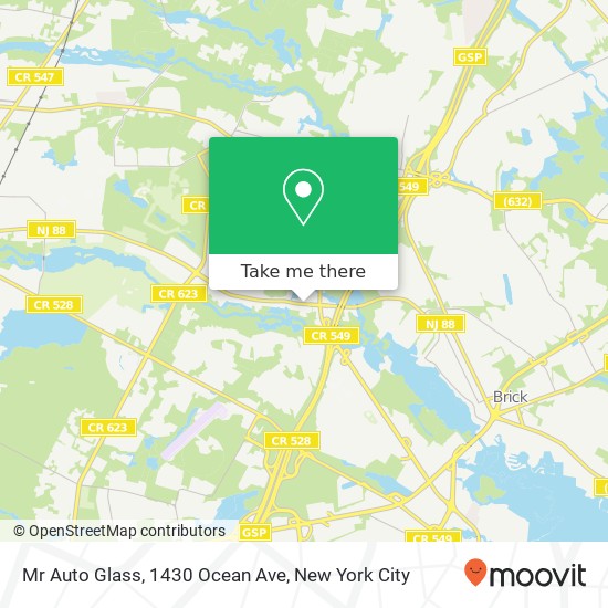 Mr Auto Glass, 1430 Ocean Ave map