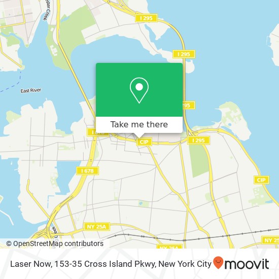 Mapa de Laser Now, 153-35 Cross Island Pkwy
