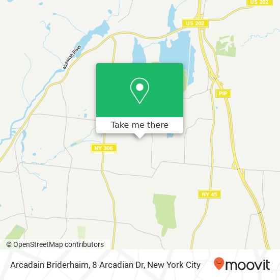 Mapa de Arcadain Briderhaim, 8 Arcadian Dr