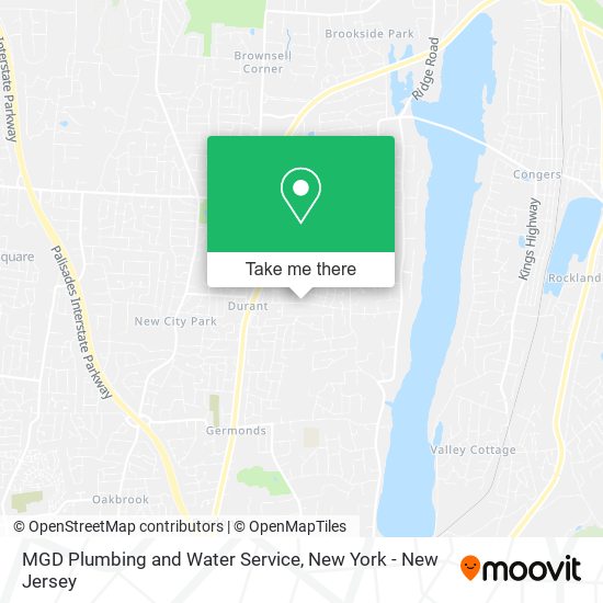 MGD Plumbing and Water Service map