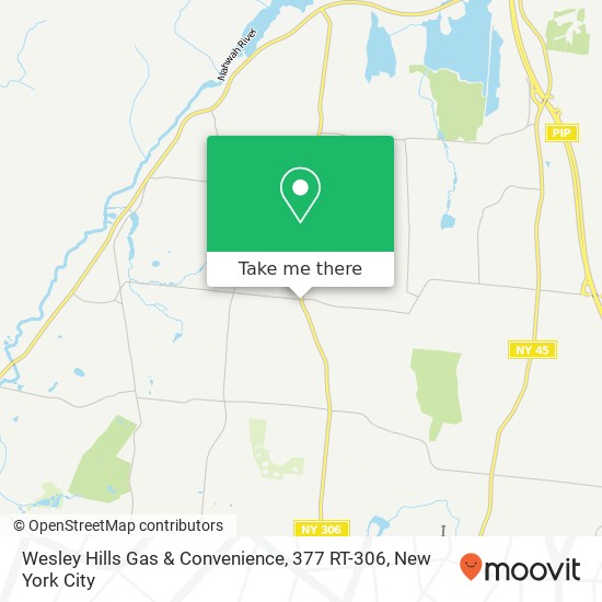 Mapa de Wesley Hills Gas & Convenience, 377 RT-306