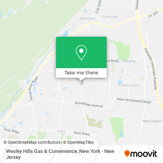 Mapa de Wesley Hills Gas & Convenience