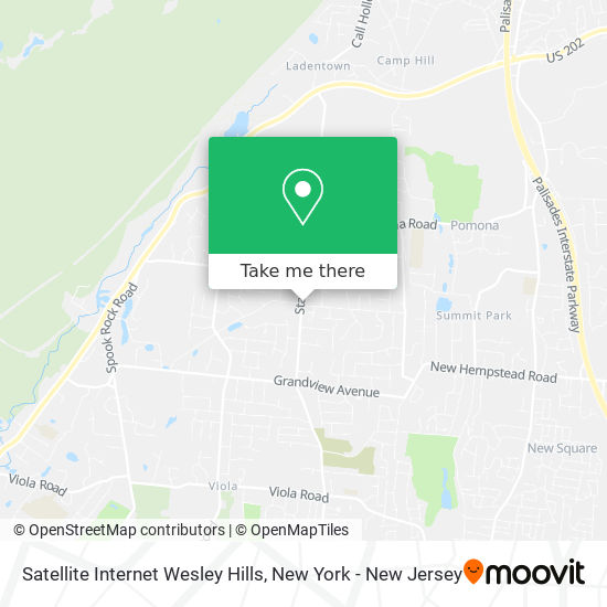 Mapa de Satellite Internet Wesley Hills